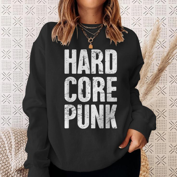 Distressed Punk Rock Band & Hardcore Punk Rock Sweatshirt Gifts for Her