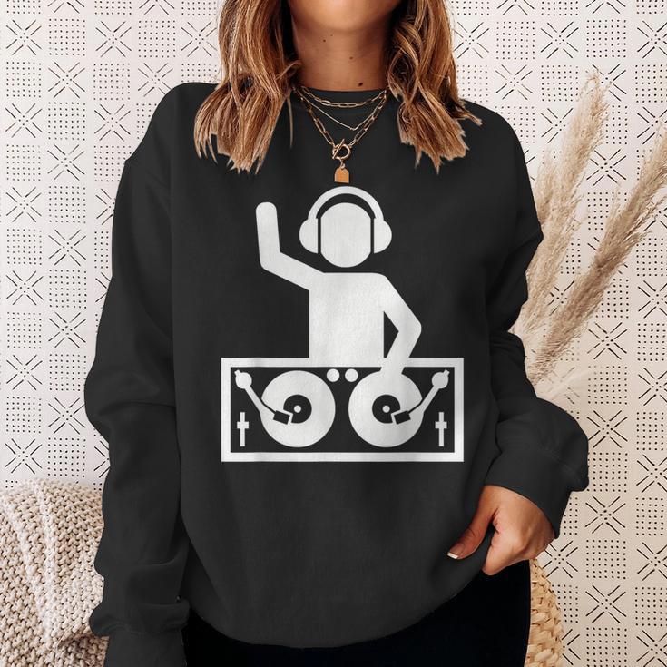 Dj With Turntables Sweatshirt Gifts for Her