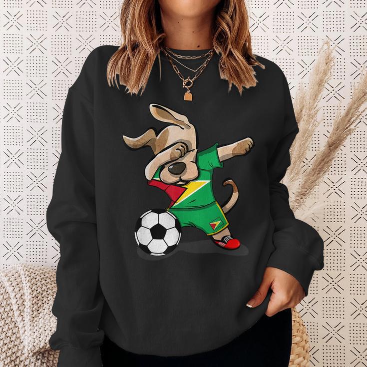 Dog Dabbing Guyana Soccer Jersey Guyanese Football Sweatshirt Gifts for Her