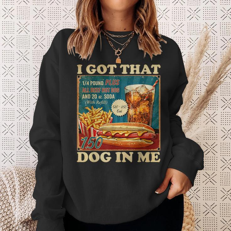 I Got That Dog In Me Hot Dogs Combo 4Th Of July Retro Sweatshirt Gifts for Her