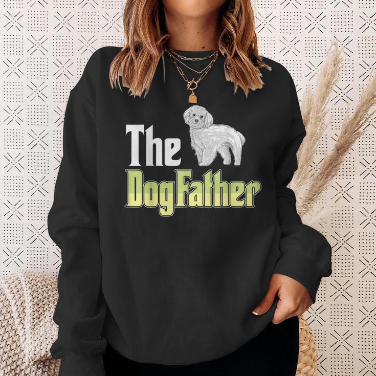 The Dogfather Maltese Dog Owner Father’ Day Sweatshirt Gifts for Her