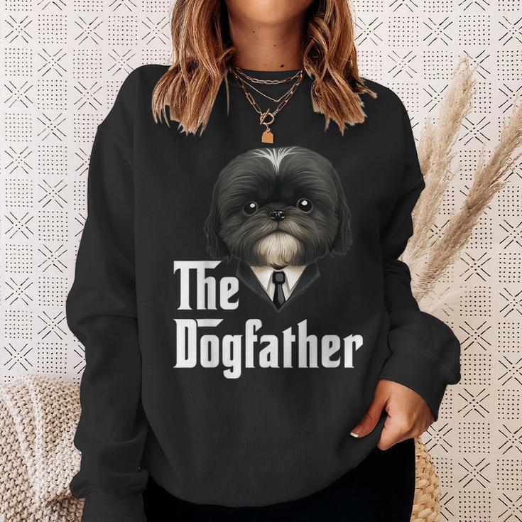 The Dogfather Shih Tzu Dad Shih Tzu Papa Lustiger Hundebesitzer Sweatshirt Geschenke für Sie