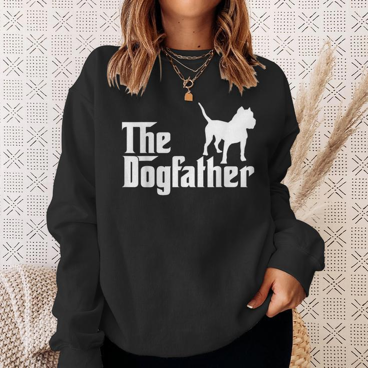 The Dogfather Pit Bull Sweatshirt Gifts for Her
