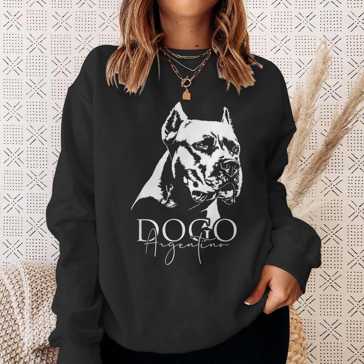 Dogo Argentino Dog Portrait Dog Sweatshirt Geschenke für Sie