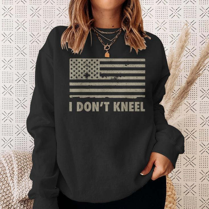 I Don't Kneel Desert Tan Sweatshirt Gifts for Her