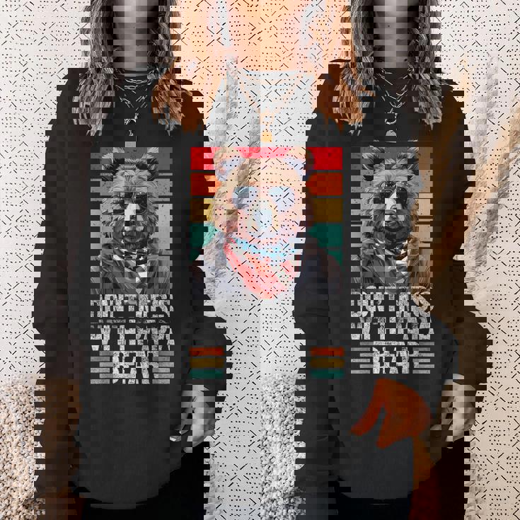 Don't Mess With Papa Bear Vintage Papa Bear Father's Day Sweatshirt Gifts for Her Don't Mess With Papa Bear Vintage Papa Bear Father's Day Sweatshirt Gifts for Her