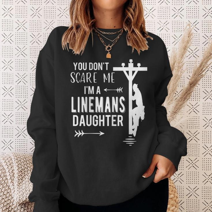 You Don't Scare Me I'm A Linemans Daughter Sweatshirt Gifts for Her