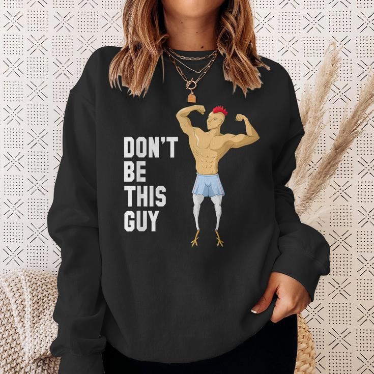 Don't Skip Leg Day Gym Illustration Sweatshirt Gifts for Her