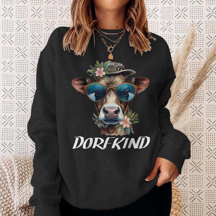 Dorfkind Bauern & Landwirt Kuh Geschenke Dorfkinder Kühe Sweatshirt Geschenke für Sie