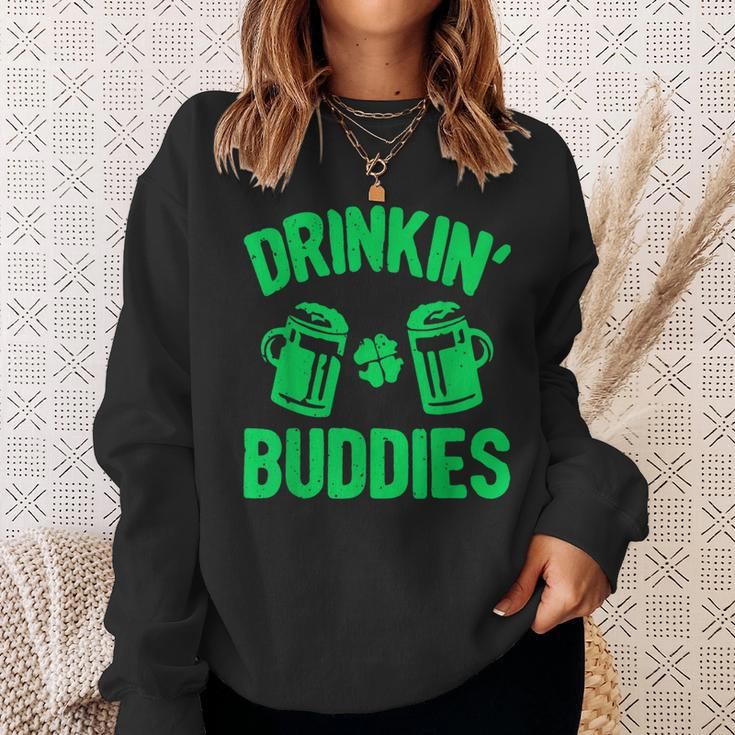 Drinking Buddies Irish Proud St Patrick's Day Womens Sweatshirt Gifts for Her