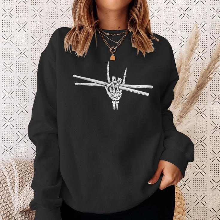 Drumsticks Band Music Drummer Percussion Player Sweatshirt Gifts for Her