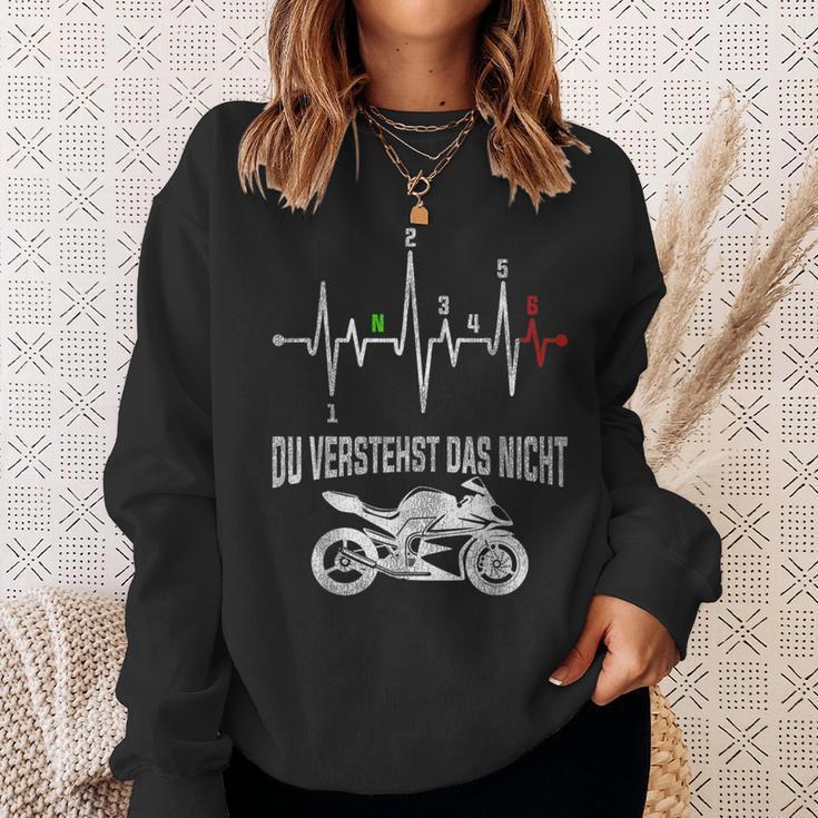 Du Verstehst Das Nicht Motorrad Herzschlag Puls Supersport Sweatshirt Geschenke für Sie