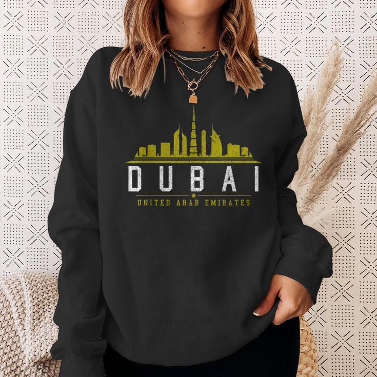 Dubai Skyline United Arab Emirates Uae Sweatshirt Gifts for Her