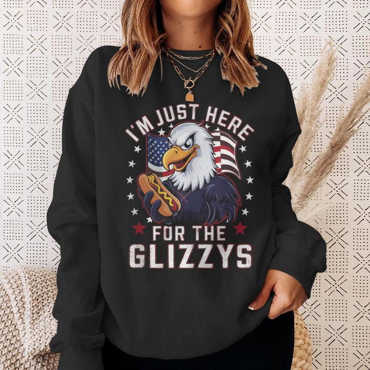 Eagle Im Just Here For The Glizzys Sweatshirt Gifts for Her