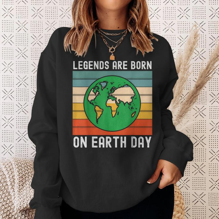 Earth Day Is My Birthday Earth Day Birth Day Party Women Sweatshirt Gifts for Her