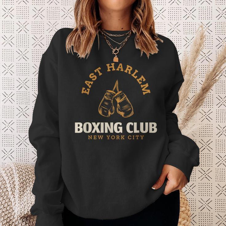 East Harlem New York City Boxing Club Boxing Sweatshirt Gifts for Her