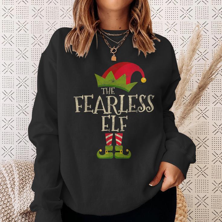 Easy The Fearless Elf Costume Family Group Christmas Sweatshirt Gifts for Her