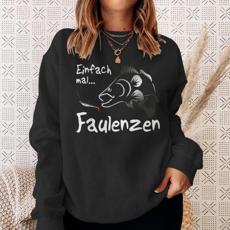 Easy Lazing Fishing Rubber Fish Zander Fishing Angler Sweatshirt Geschenke für Sie