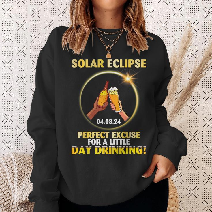 Eclipse 04 08 2024 Perfect Excuse For A Little Day Drinking Sweatshirt Gifts for Her