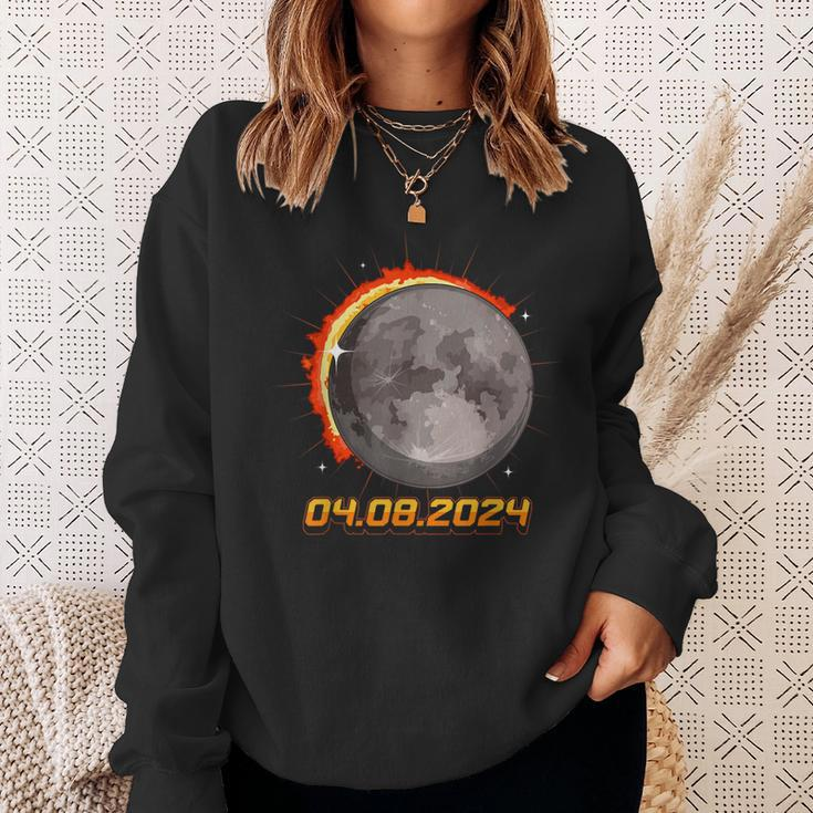 Eclipse 2024 April 08 Usa Annular Total Partial Astronomy Sweatshirt Gifts for Her