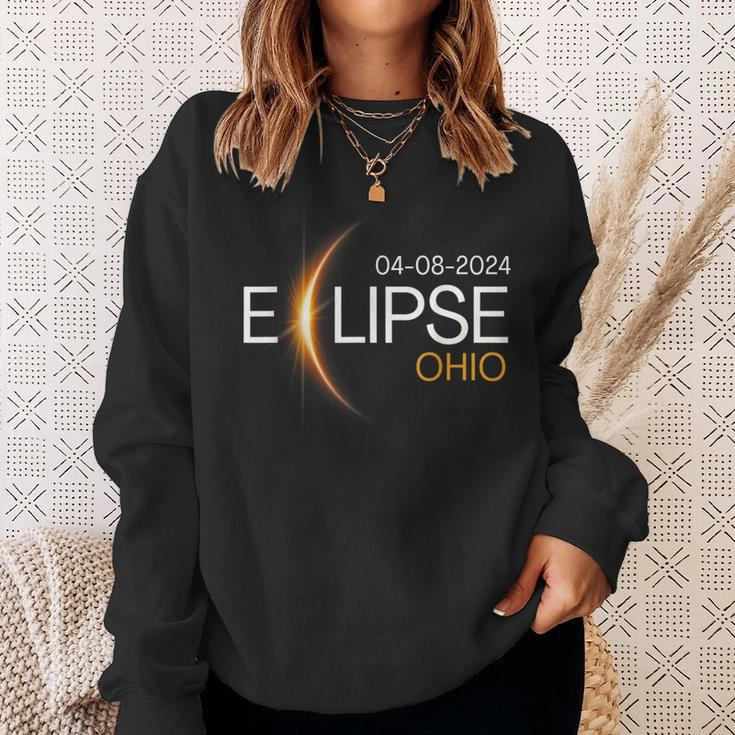 Eclipse 2024 Ohio Solar Totality Eclipse Ohio Solar 2024 Sweatshirt Gifts for Her