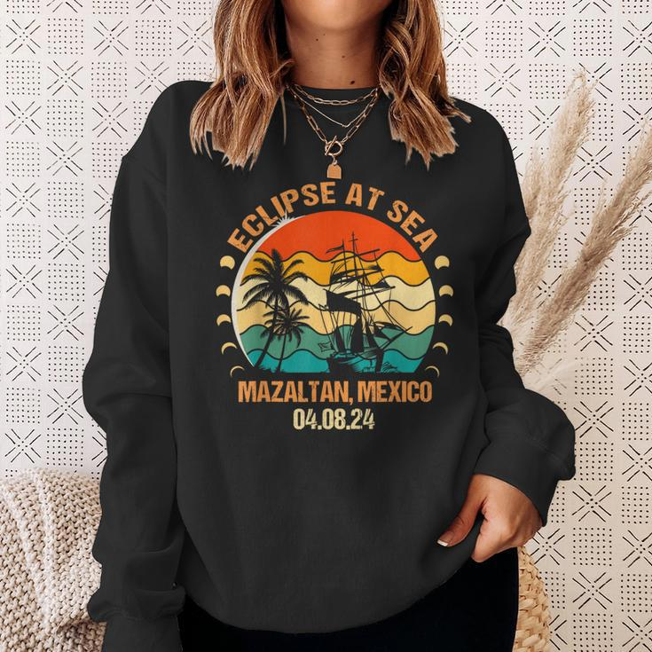 Eclipse At Sea Mazatlán Mexico Total Solar Eclipse At Sea Sweatshirt Gifts for Her