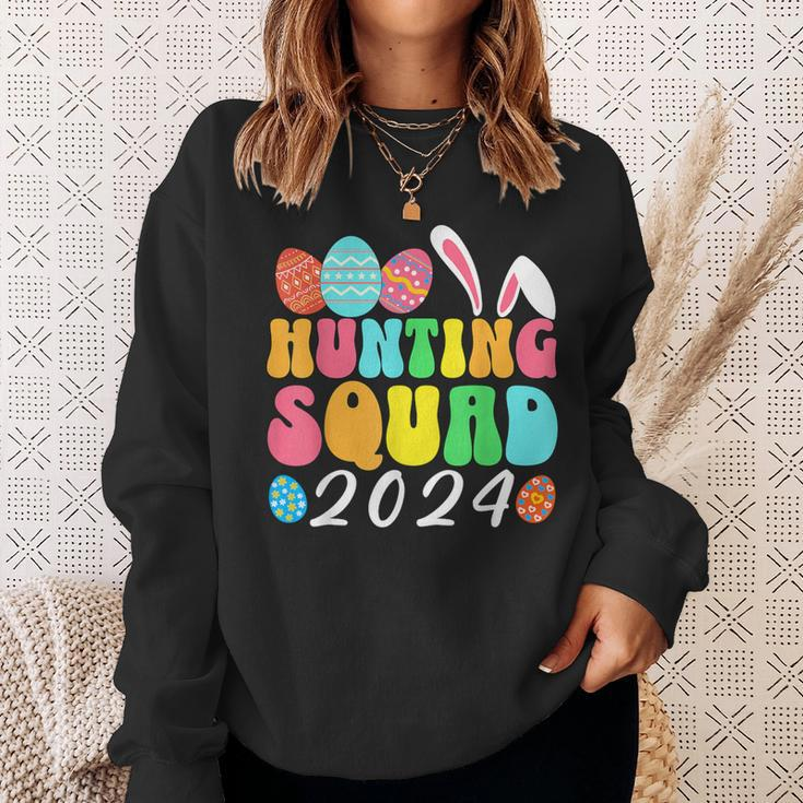 Egg Hunting Squad 2024 Easter Egg Hunt Family Matching Group Sweatshirt Gifts for Her