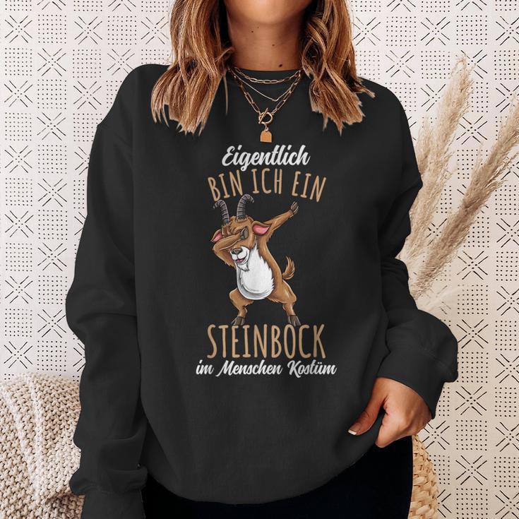 Eigentlich Bin Ich Ein Steinbock Kostüm Sweatshirt Geschenke für Sie