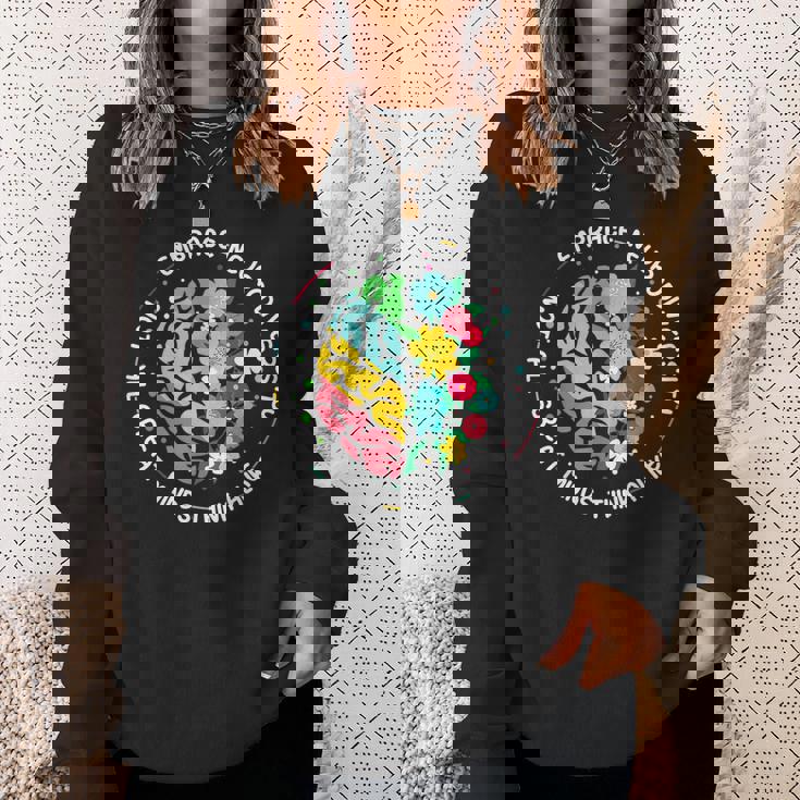 Embrace Neurodiversity Brain Autism Awareness Adhd Autistic Sweatshirt Gifts for Her