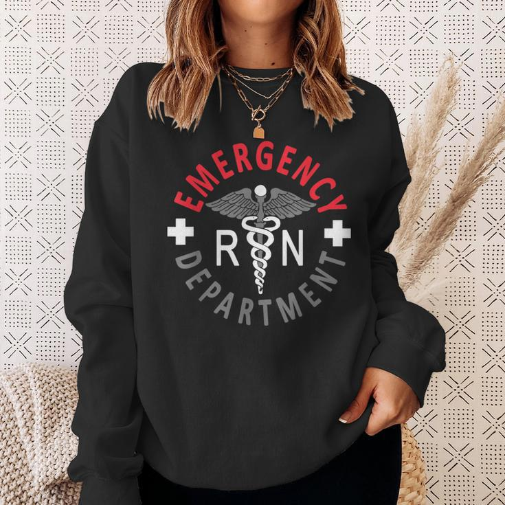 Emergency Department Emergency Room Nursing Registered Nurse Sweatshirt Gifts for Her