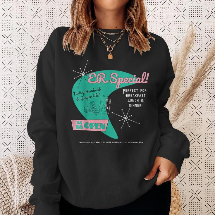 Emergency Room Parody Medical Joke For Er Physicians Nurses Sweatshirt Gifts for Her