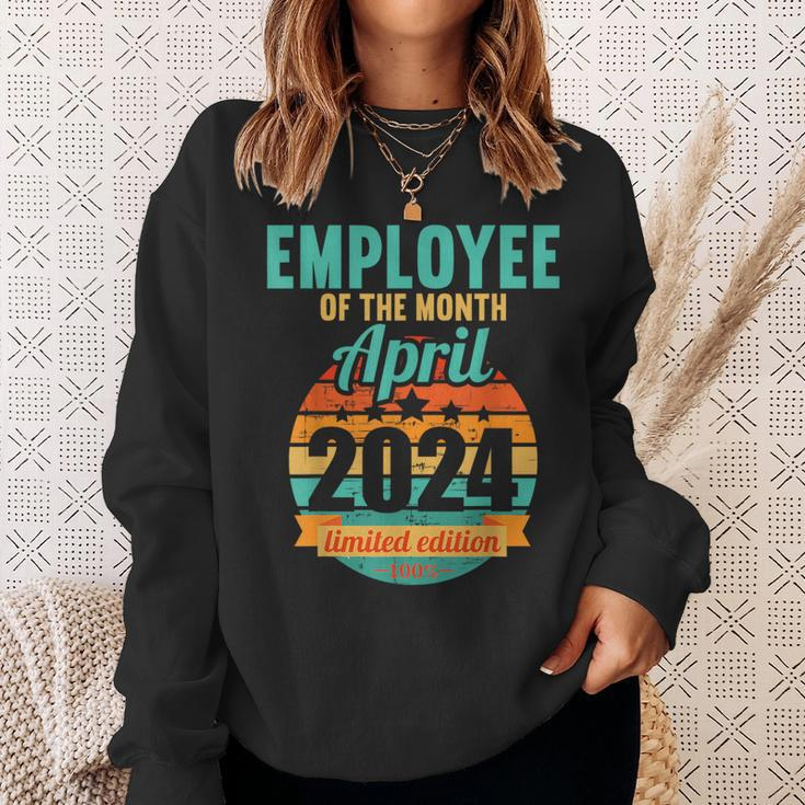 Employee Of The Month April 2024 Sweatshirt Gifts for Her