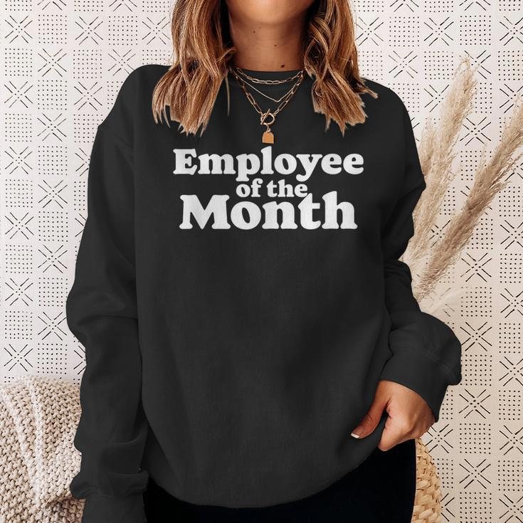 Employee Of The Month Ironic Minimalist 80S Graphic Sweatshirt Gifts for Her