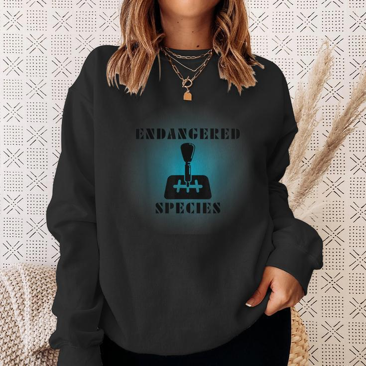 Endangered Species Stick Shift Manual Car Life Off Road 4X4 Sweatshirt Gifts for Her