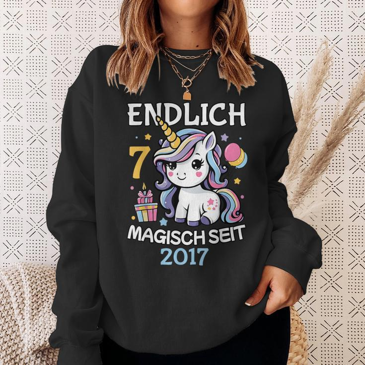 Endlich 7 Magisch Seit 2017 Sweatshirt Geschenke für Sie