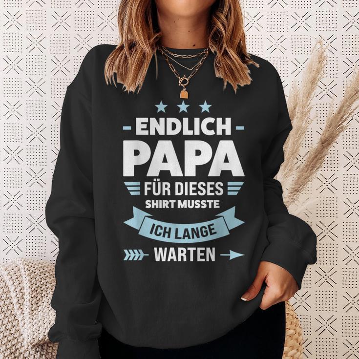 Endlich Papa Familie S Sweatshirt Geschenke für Sie