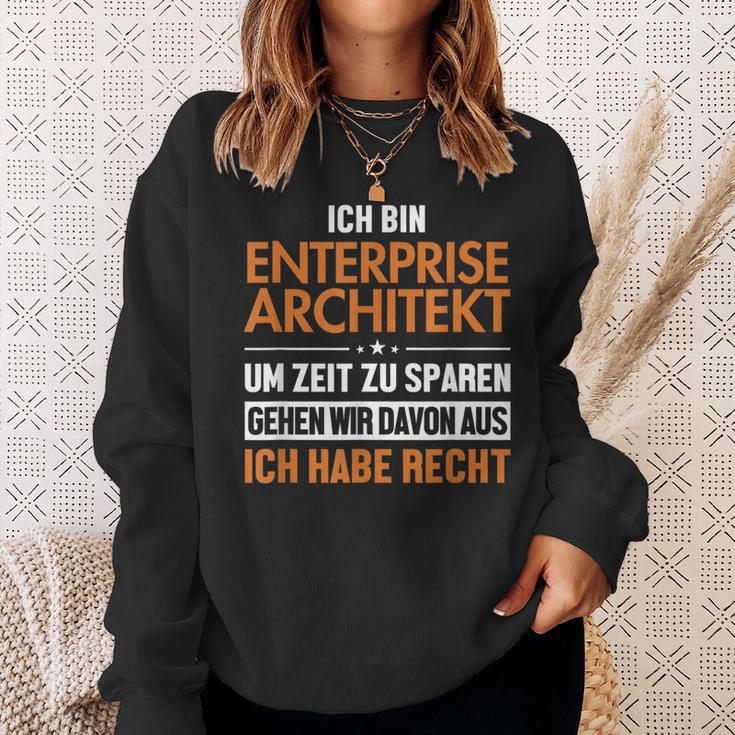 Enterprise Architekt Hat Immer Recht Enterprise Architect Sweatshirt Geschenke für Sie