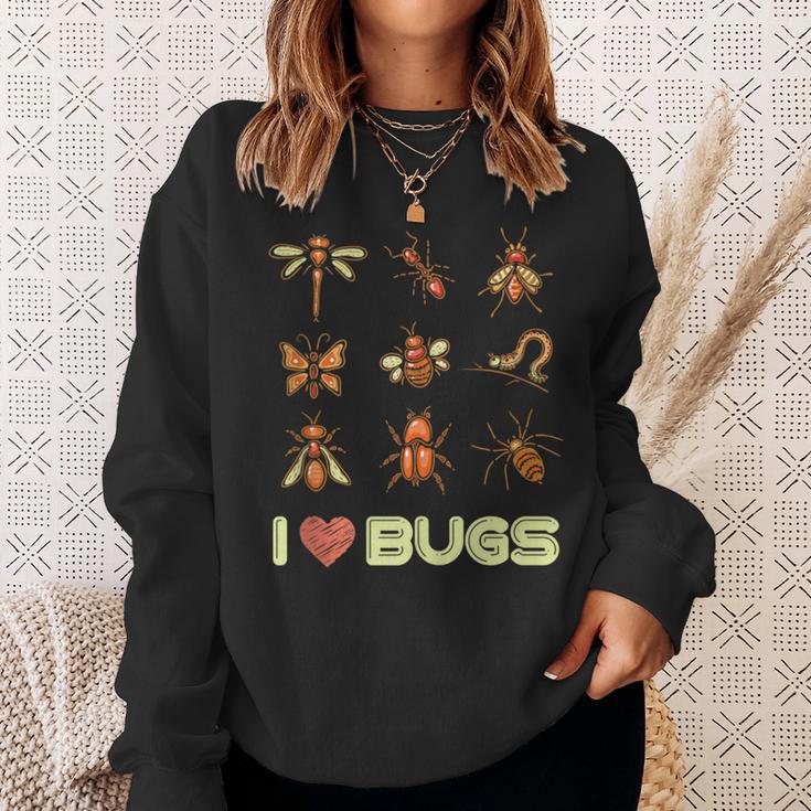 Entomologist Entomology Insects I Love Bugs Sweatshirt Gifts for Her