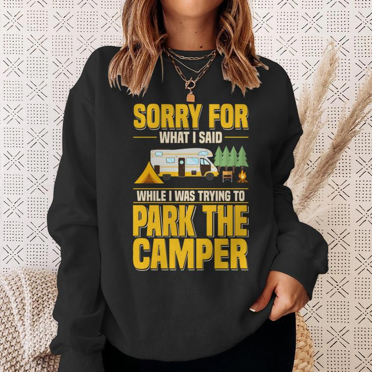 Entschuldigung Für Das Was Ich Gesagt Habe Lustiger Campingfahrer Parkplatz Wohnmobil Sweatshirt Geschenke für Sie