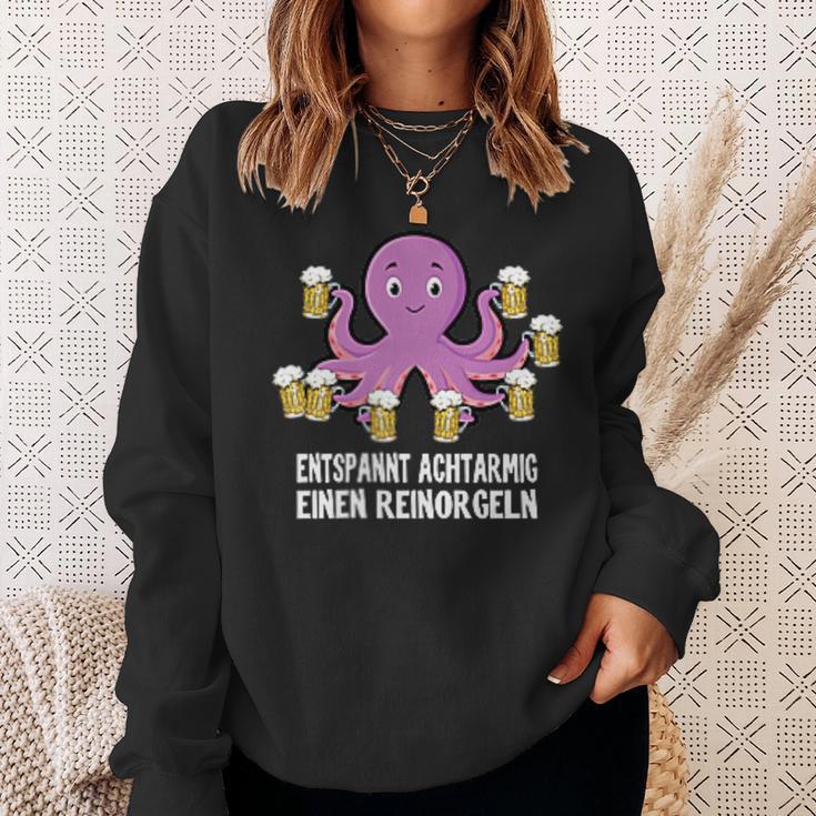 Entspannt Achtarmig Einen Reinorgeln Pocket Bier Party Sweatshirt Geschenke für Sie