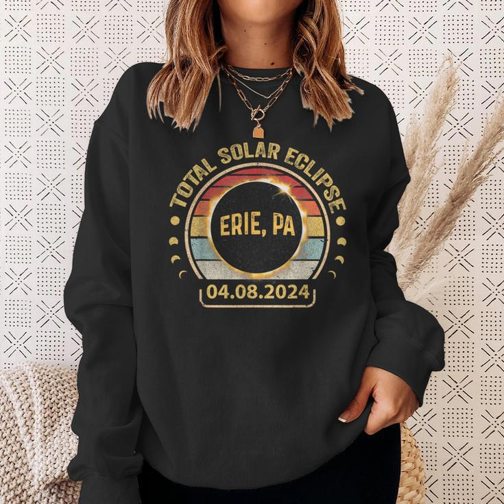 Erie Pa Pennsylvania Total Solar Eclipse Party 2024 Totality Sweatshirt Gifts for Her