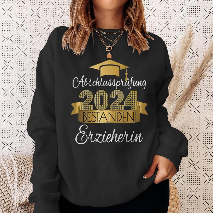 Erzieherin I Prüfung Bestanden Ausgelernt Study Training Sweatshirt Geschenke für Sie