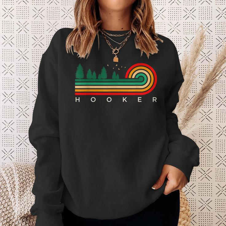 Evergreen Vintage Stripes Hooker Oklahoma Sweatshirt Gifts for Her