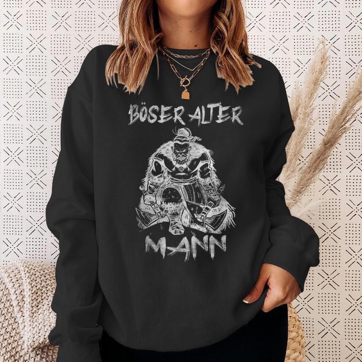 Evil Old Maniking Skull Dad Grandpa Skull Sweatshirt Geschenke für Sie