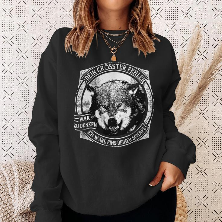 Evil Wolf In Sheep's Fur Dein Fehlunterschätzen Your Fault Sweatshirt Geschenke für Sie