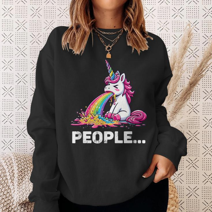 Eww People Cute Unicorn Sweatshirt Gifts for Her