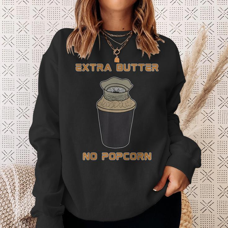 Extra Butter No Popcorn Dune Popcorn Bucket Meme Sweatshirt Gifts for Her