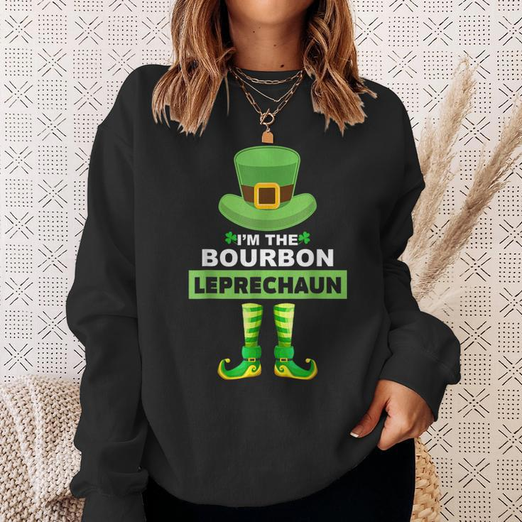 Family Matching I'm The Bourbon Leprechaun St Patrick's Day Sweatshirt Gifts for Her