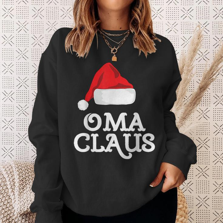 Family Oma Claus Christmas Santa's Hat Pajama Matching Sweatshirt Gifts for Her