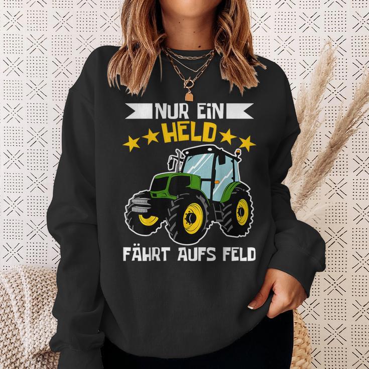 Farmer's Nur Ein Held Fahrt Auf S Feld German Language Sweatshirt Geschenke für Sie